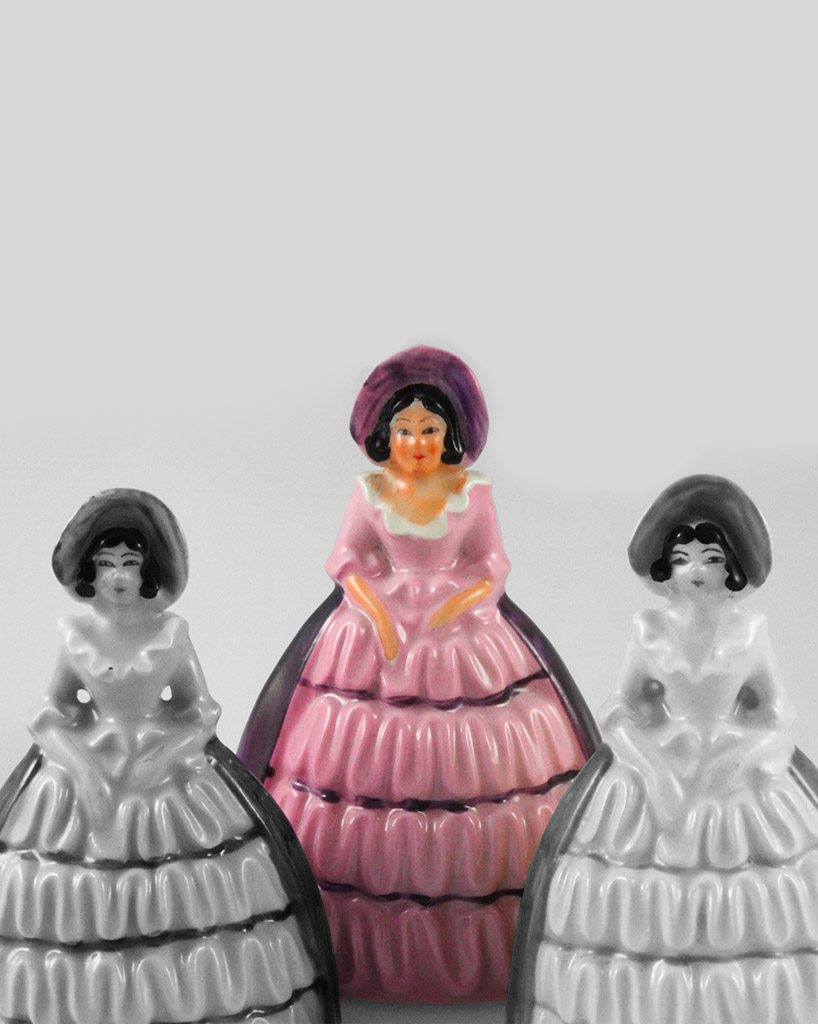 £65.00 :: Carlton Ware Crinoline Lady Pink Napkin Ring