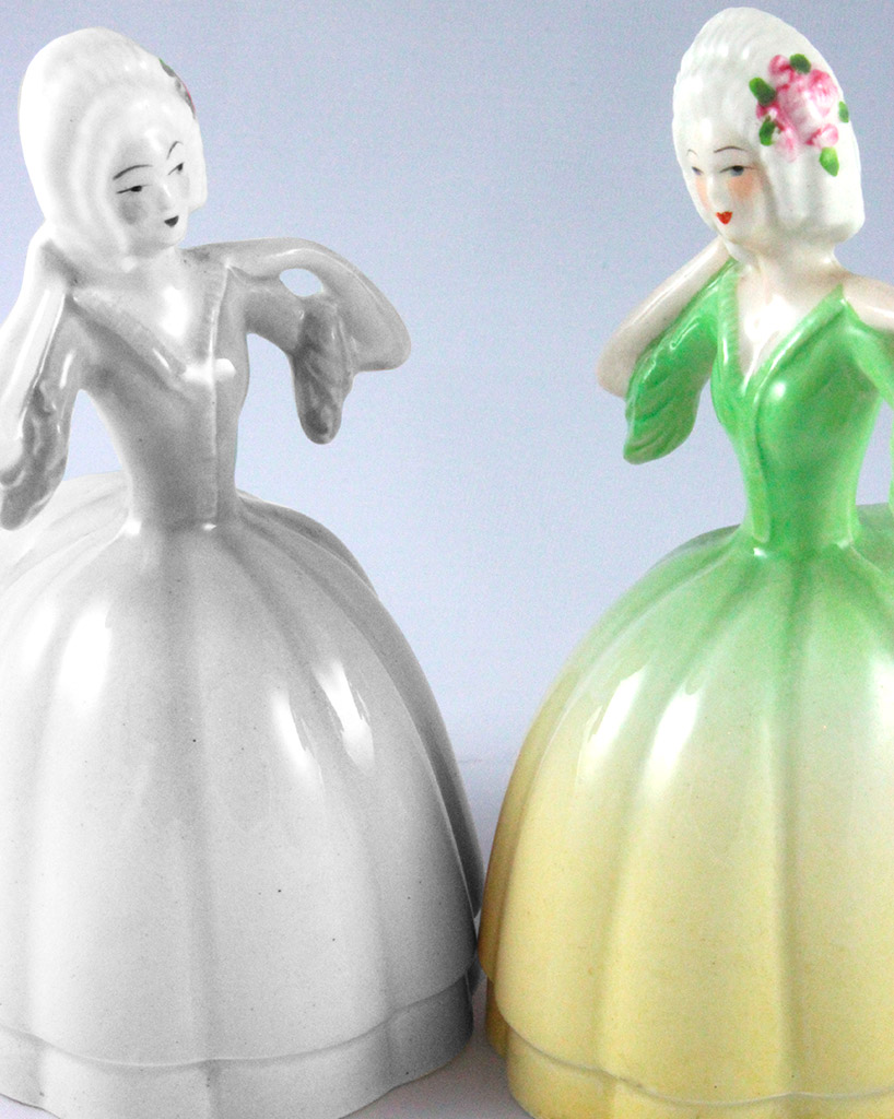 £65.00 ::  Green Napkin Ring. Carlton Ware Napkin Ring Victorian Lady